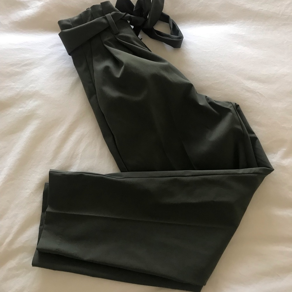 H&M paper bag waist pants